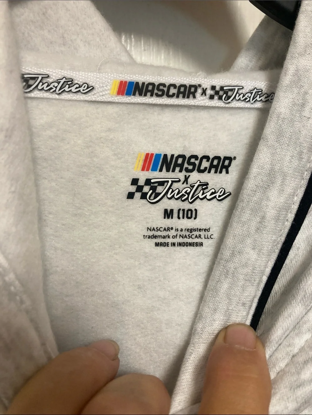 Justice Racing NASCAR Girls' Gray Hoodie